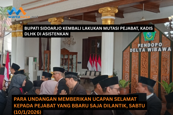 Bupati Sidoarjo Kembali Lakukan Mutasi Pejabat, Kadis DLHK di Asistenkan